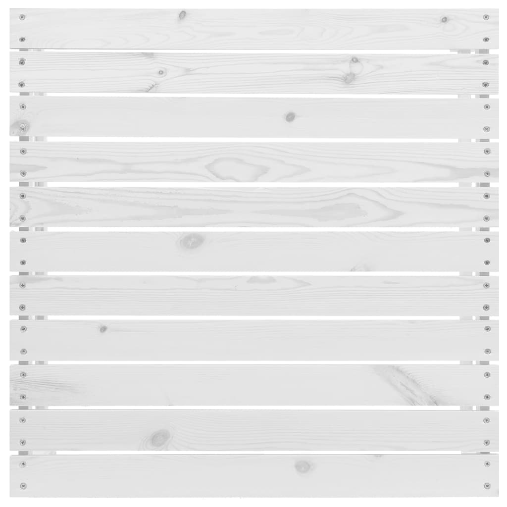 vidaXL Ensemble de salon de jardin 3 pcs avec coussins Blanc Bois de pin massif