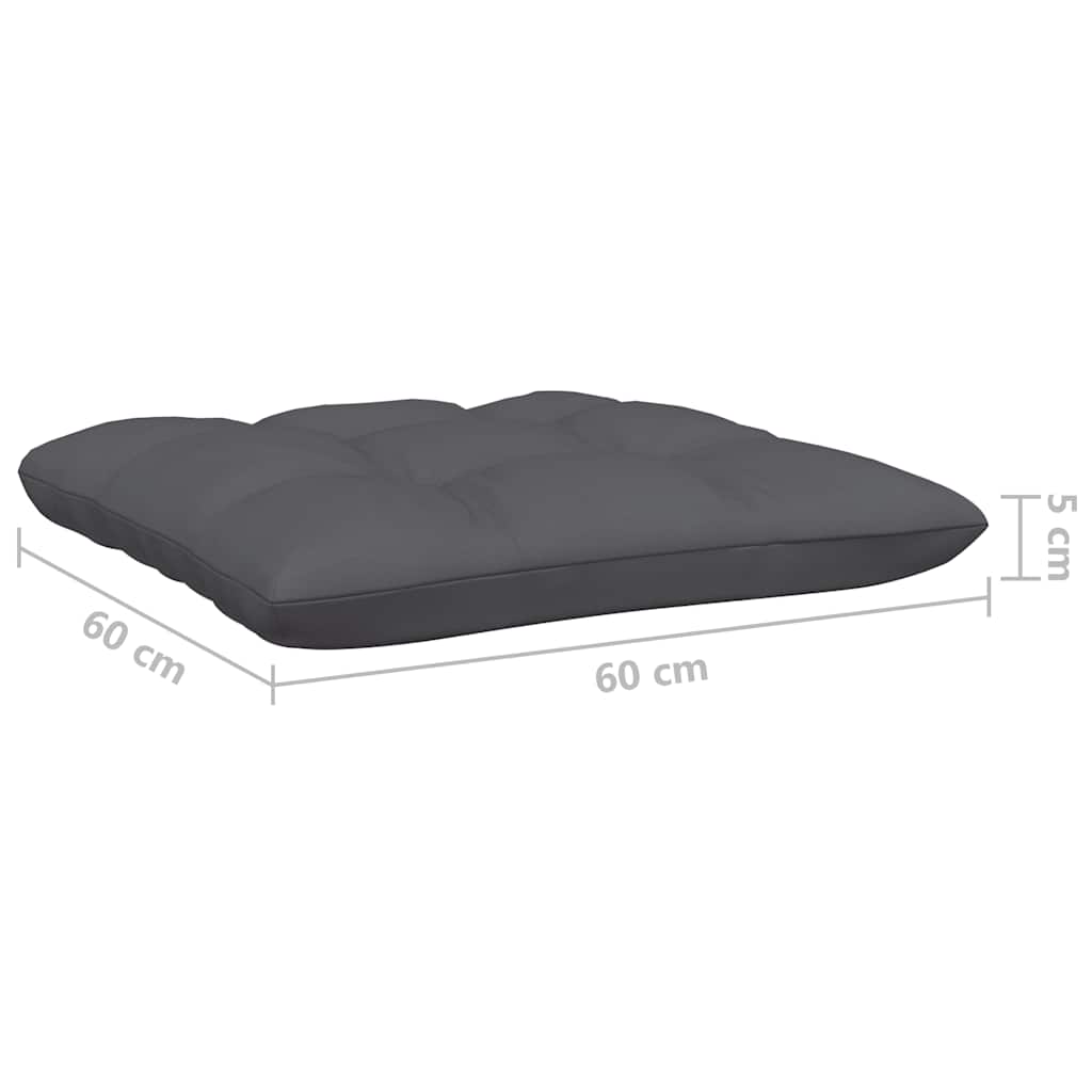 vidaXL Ensemble de salon de jardin 3 pcs avec coussins Blanc Bois de pin massif