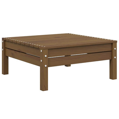 vidaXL Salon de jardin 3 pcs avec coussins crème Bois de pin massif