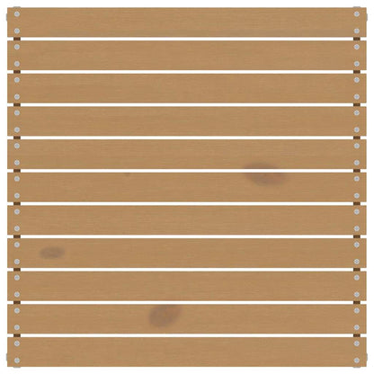 vidaXL Salon de jardin 3 pcs avec coussins crème Bois de pin massif
