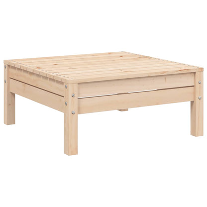 vidaXL Ensemble de jardin lounge 3 pcs avec coussins crème Bois de pin massif