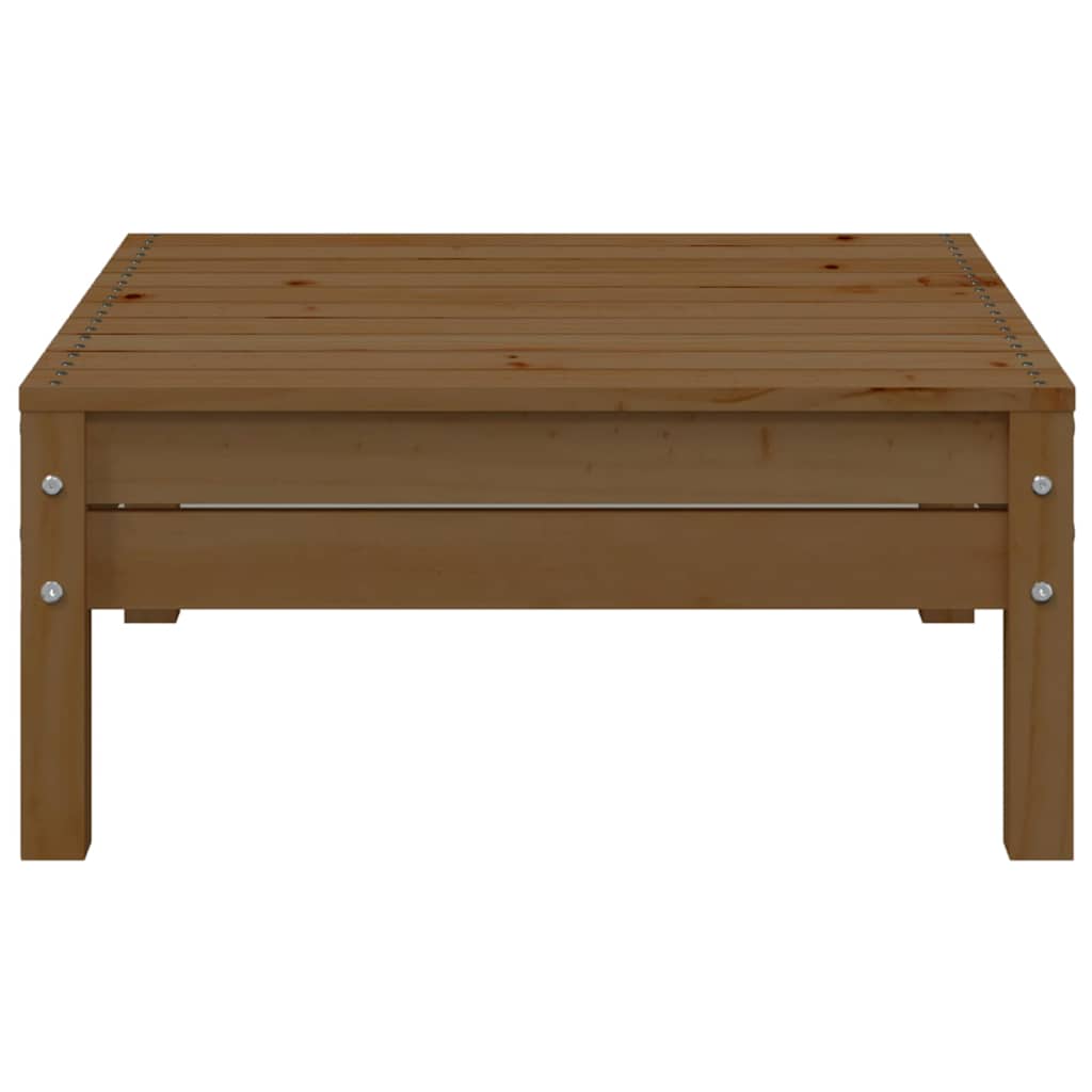 vidaXL Salon de jardin 3 pcs avec coussins crème Bois de pin massif