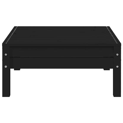 vidaXL Ensemble de mobilier de jardin 3 pcs avec coussins Bois de pin massif Noir