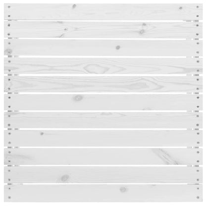 vidaXL Ensemble de salon de jardin 3 pcs avec coussins Blanc Bois de pin massif