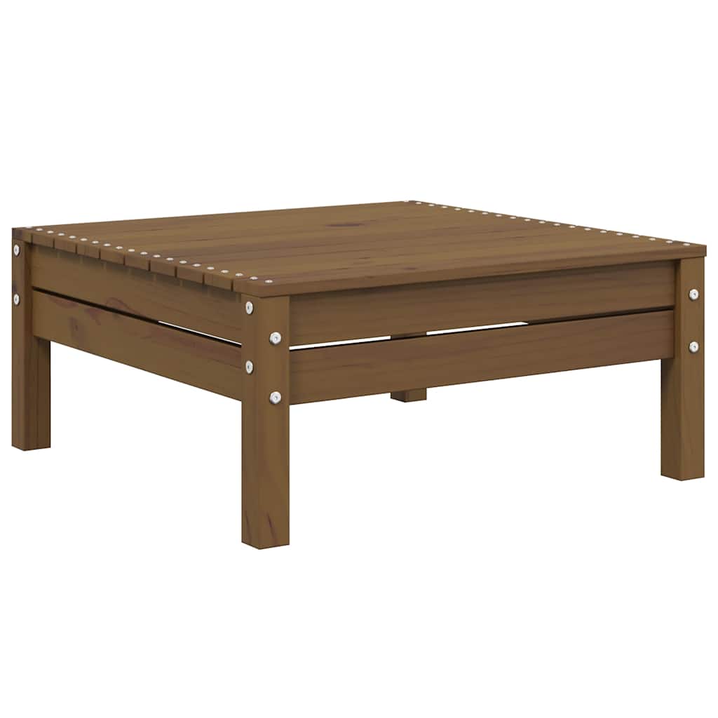 vidaXL Salon de jardin 3 pcs avec coussins crème Bois de pin massif