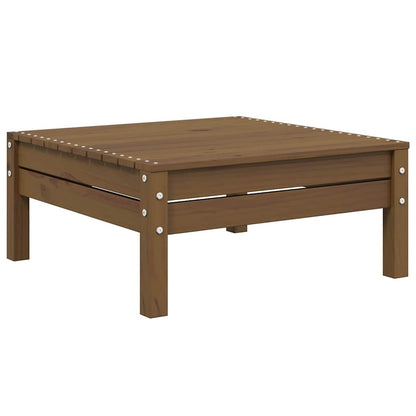 vidaXL Salon de jardin 3 pcs avec coussins crème Bois de pin massif