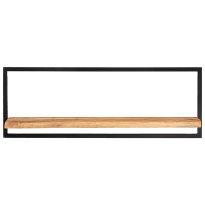 vidaXL Wandregale 2 Stk. 100x24x35 cm Massivholz Akazie und Stahl