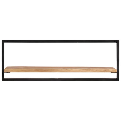 vidaXL Wandregale 2 Stk. 100x24x35 cm Massivholz Akazie und Stahl