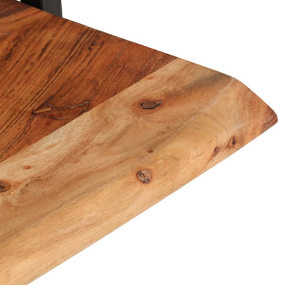vidaXL Wandregale 2 Stk. 60x25x35 cm Massivholz Akazie und Stahl