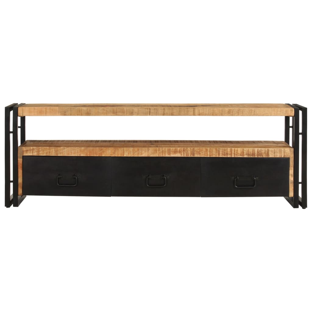 vidaXL Meuble TV 120x30x40 cm Bois de manguier massif