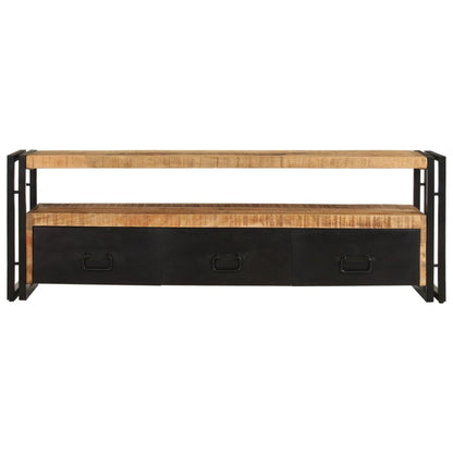 vidaXL Meuble TV 120x30x40 cm Bois de manguier massif