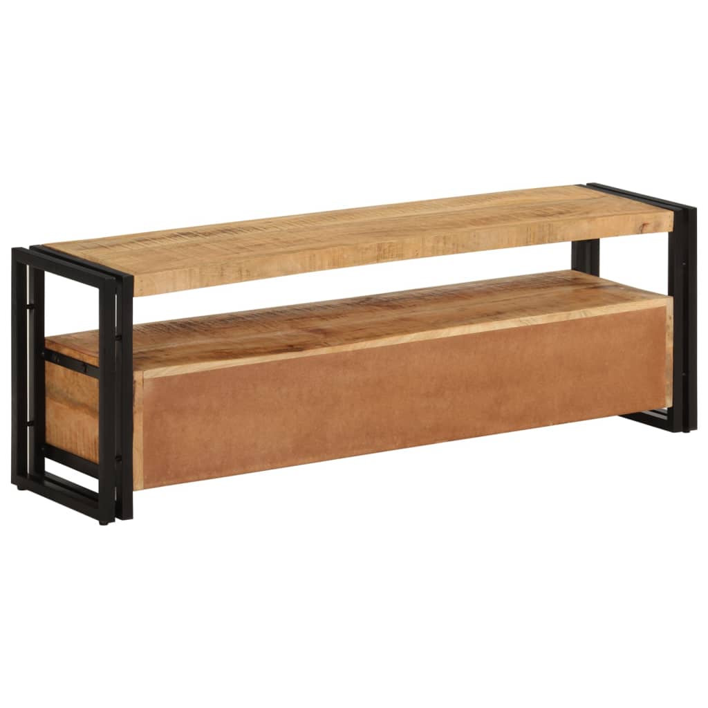vidaXL Meuble TV 120x30x40 cm Bois de manguier massif