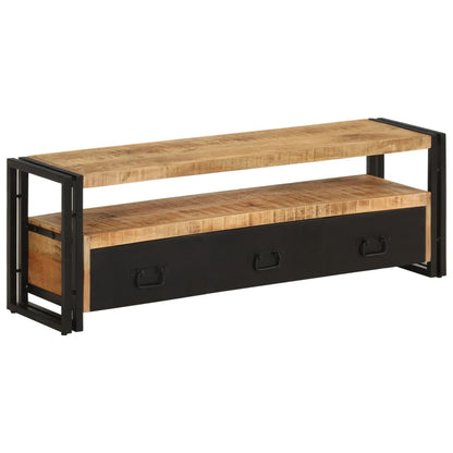 vidaXL Meuble TV 120x30x40 cm Bois de manguier massif