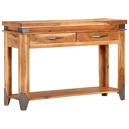 vidaXL Konsolentisch 110x34x74 cm Massivholz Akazie