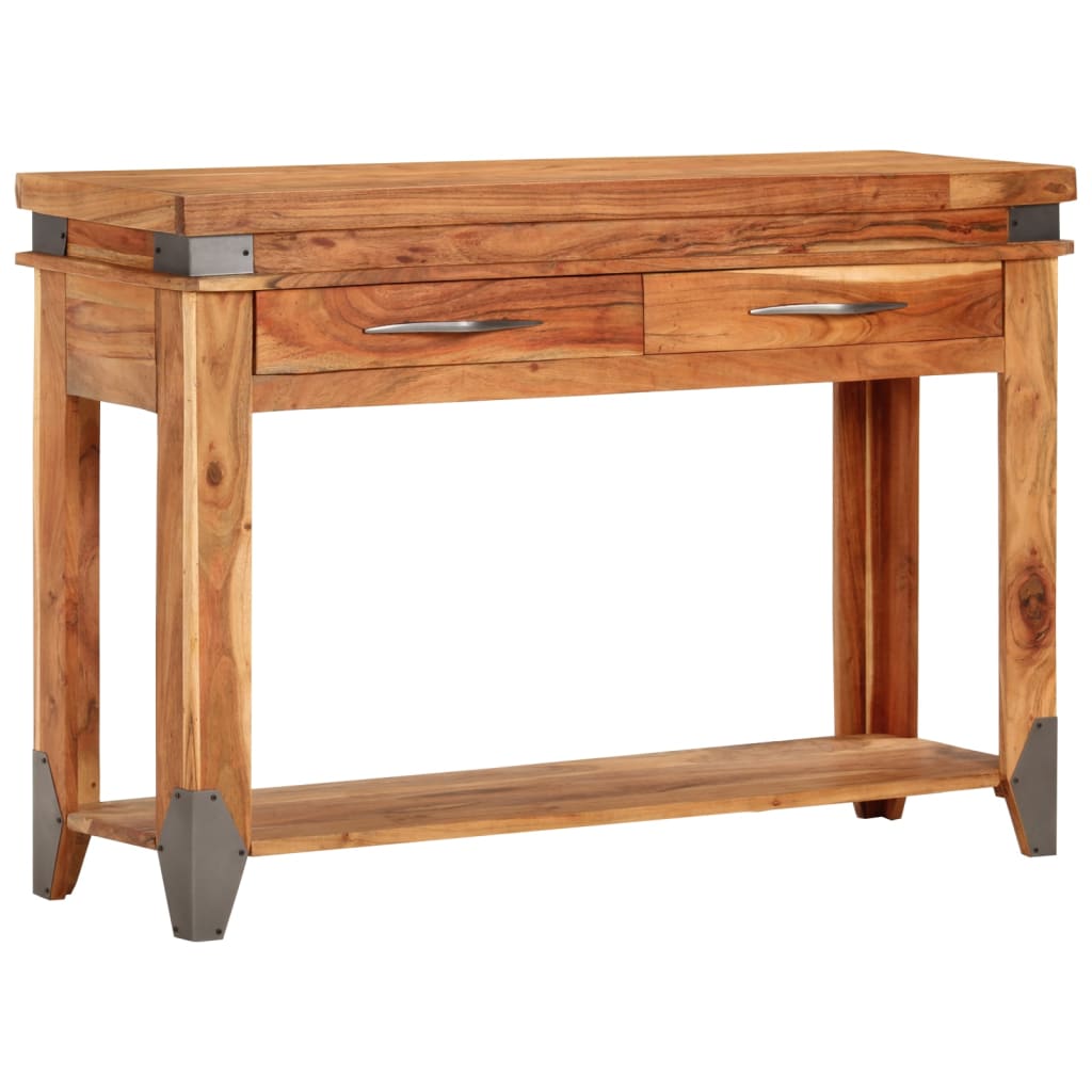 vidaXL Konsolentisch 110x34x74 cm Massivholz Akazie