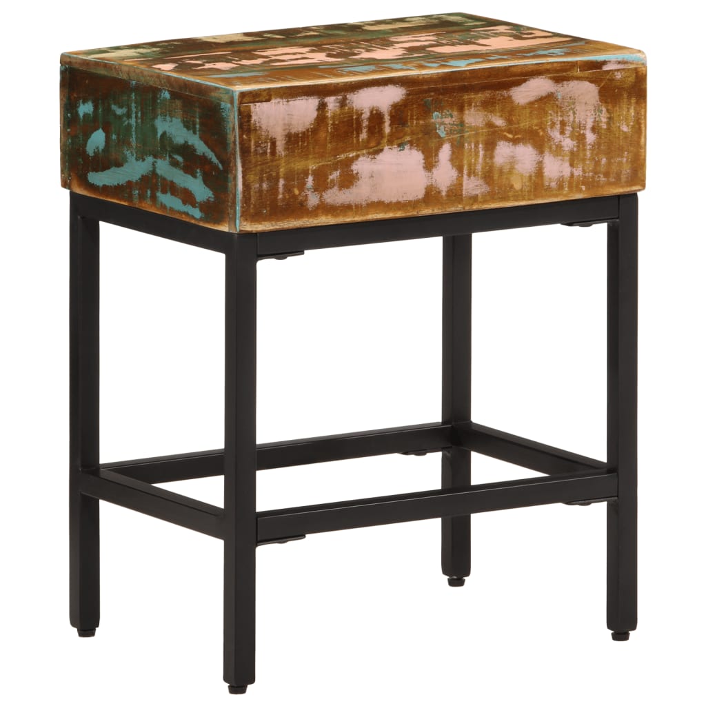 vidaXL Table d'appoint 40x30x51 cm en bois de récupération massif