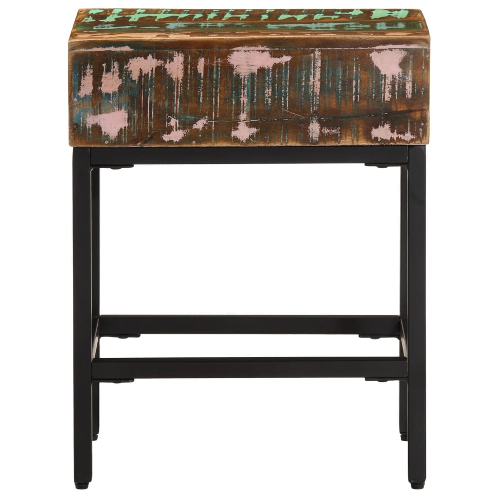 vidaXL Table d'appoint 40x30x51 cm en bois de récupération massif