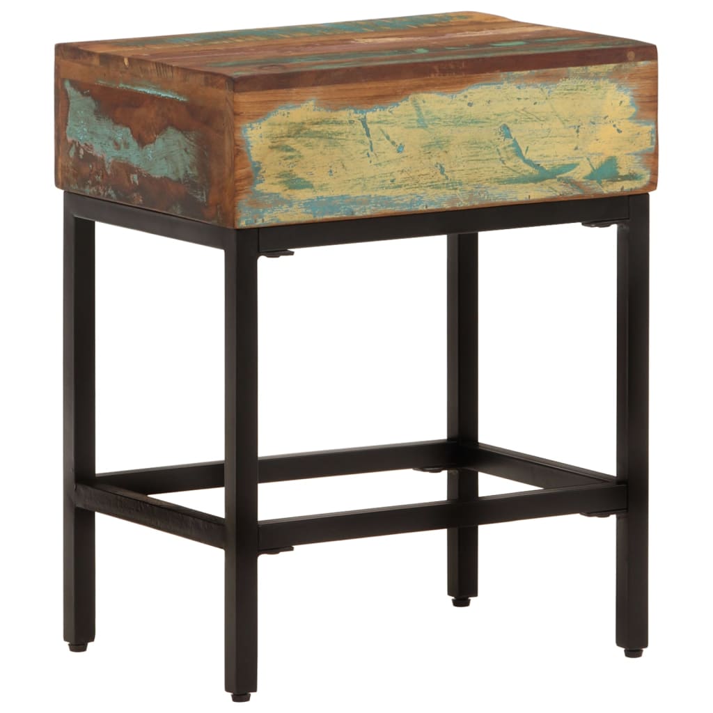 vidaXL Table d'appoint 40x30x51 cm en bois de récupération massif