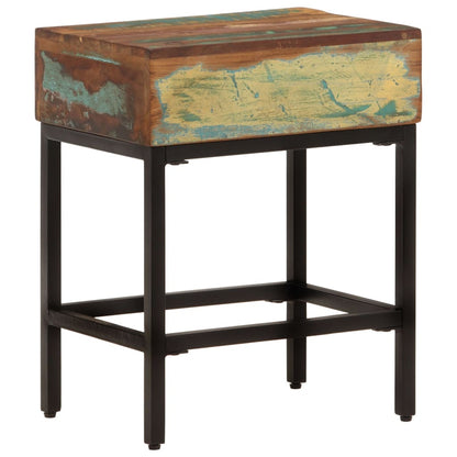 vidaXL Table d'appoint 40x30x51 cm en bois de récupération massif