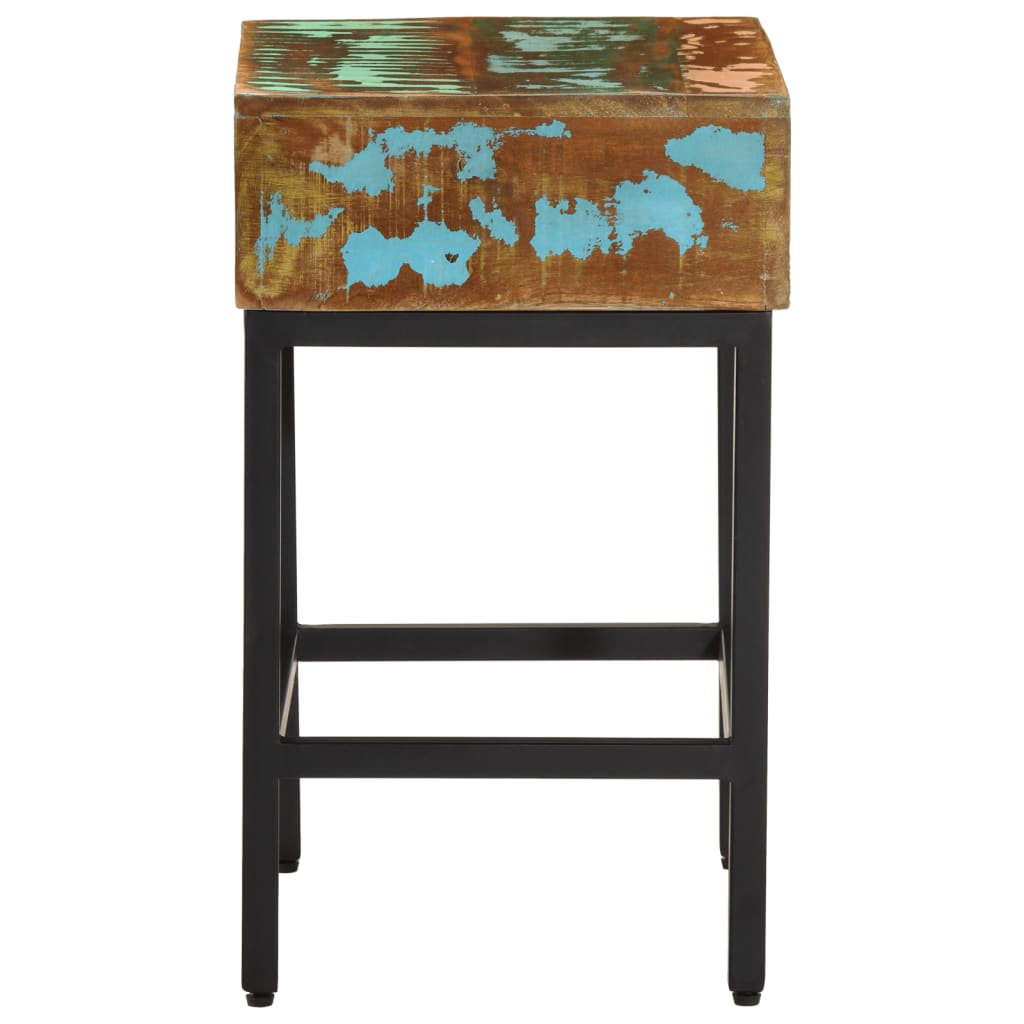 vidaXL Table d'appoint 40x30x51 cm en bois de récupération massif