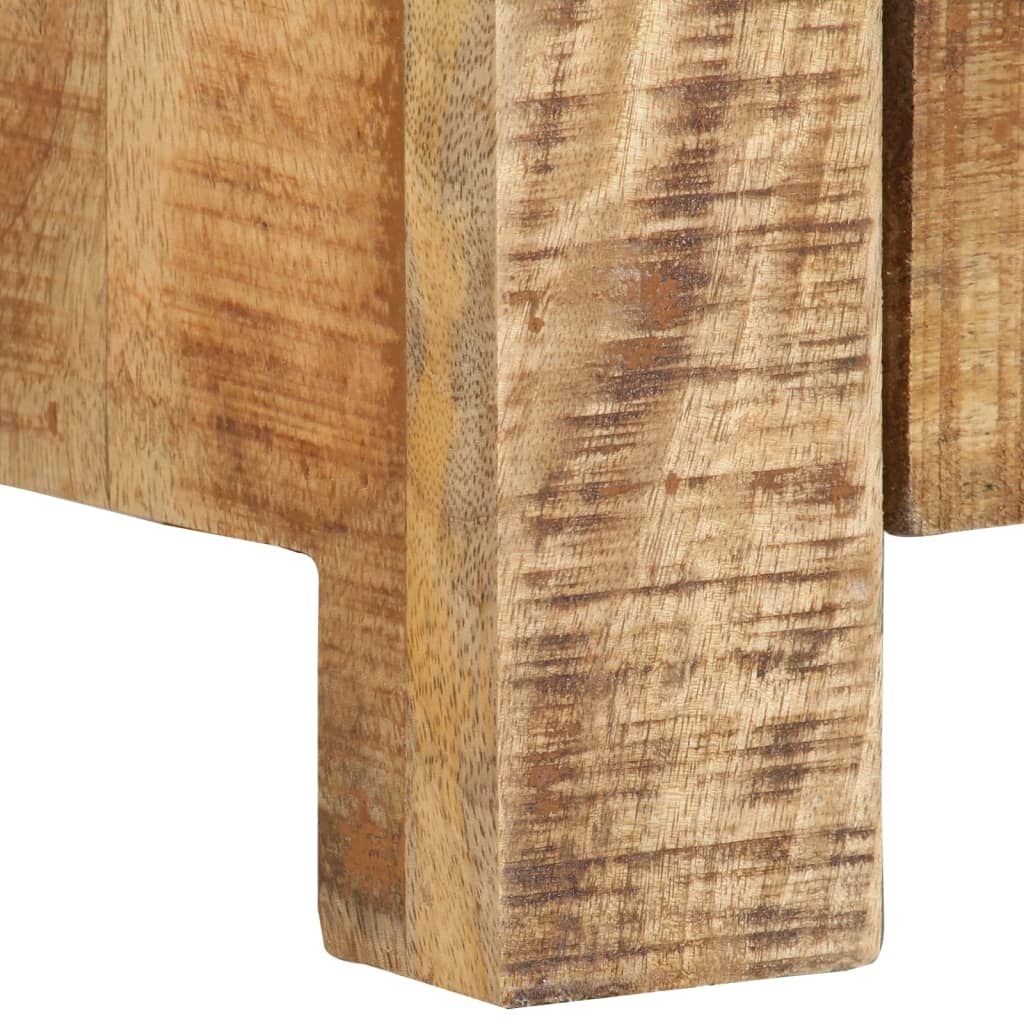 vidaXL Meuble TV 110x30x40 cm Bois de manguier brut