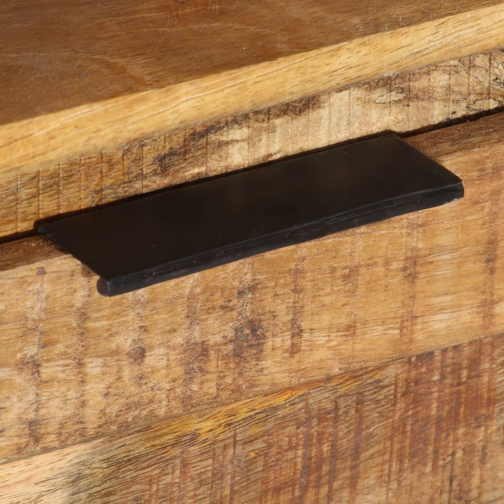 vidaXL Meuble TV 110x30x40 cm Bois de manguier brut