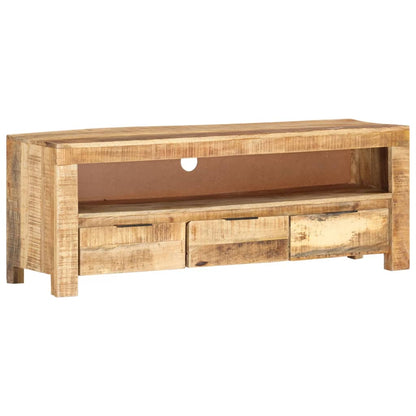 vidaXL Meuble TV 110x30x40 cm Bois de manguier brut