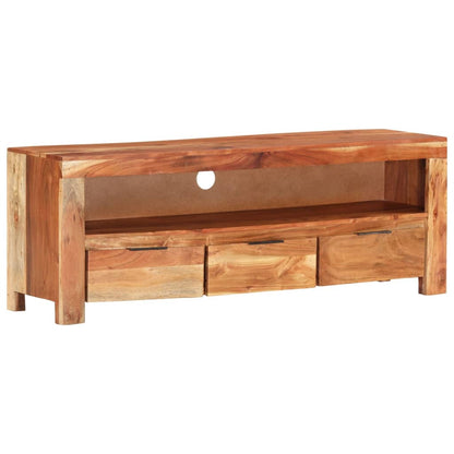 Meuble TV vidaXL 110x30x40 cm Bois d'acacia massif