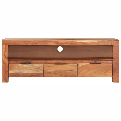 Meuble TV vidaXL 110x30x40 cm Bois d'acacia massif