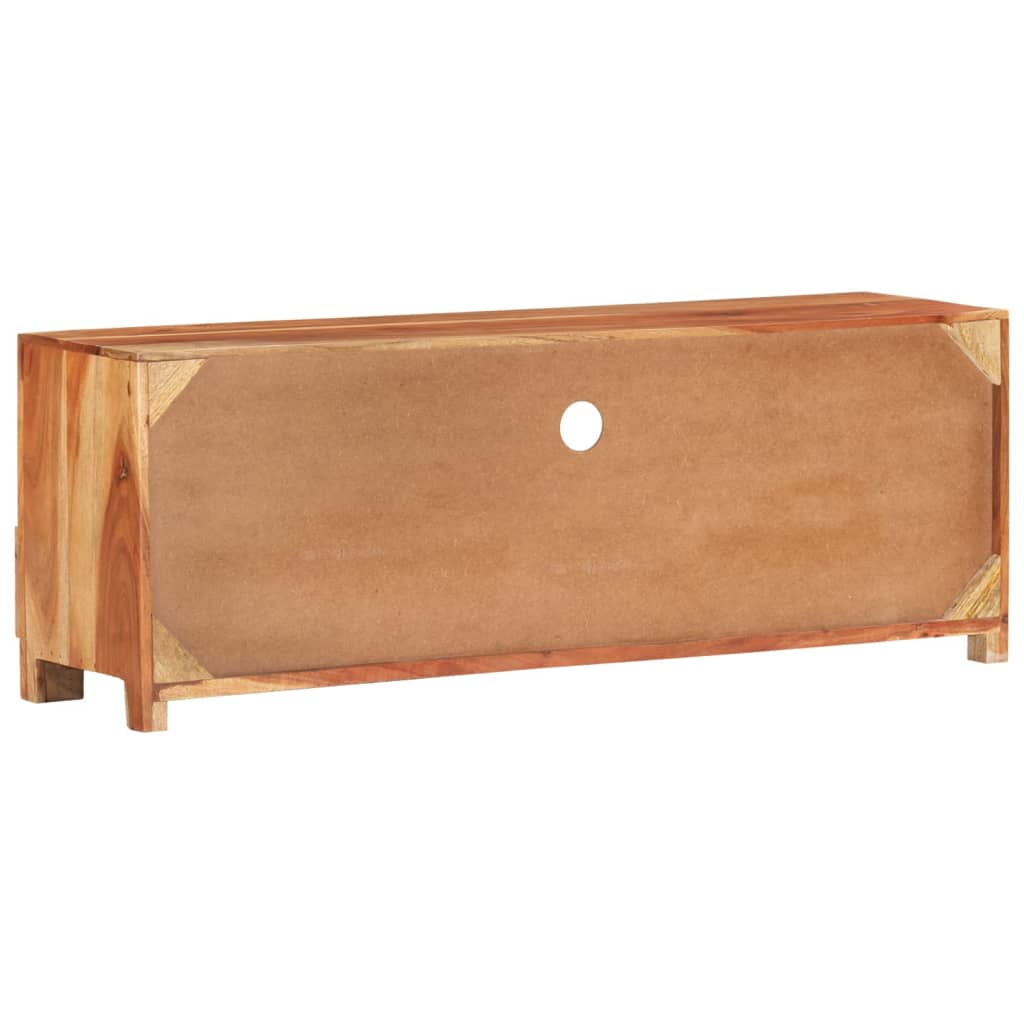 Meuble TV vidaXL 110x30x40 cm Bois d'acacia massif