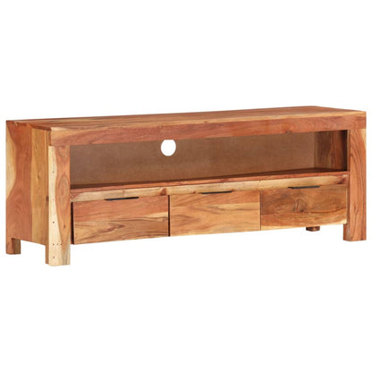 Meuble TV vidaXL 110x30x40 cm Bois d'acacia massif