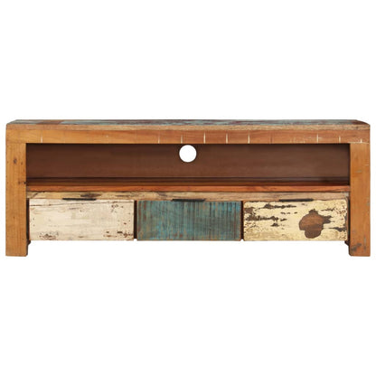vidaXL Meuble TV 110x30x40 cm Bois de récupération Massif