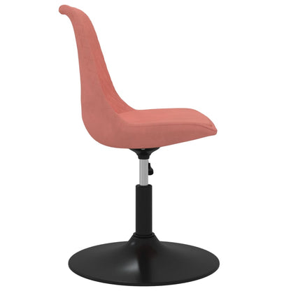 vidaXL Chaises de salle à manger 4 pcs pivotantes velours rose