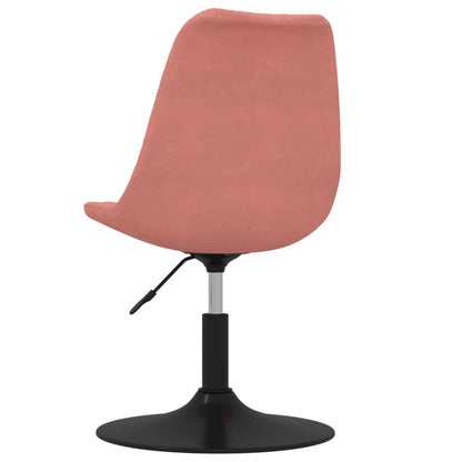 vidaXL Chaises de salle à manger 4 pcs pivotantes velours rose