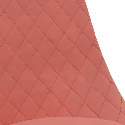 vidaXL Chaises de salle à manger 4 pcs pivotantes velours rose
