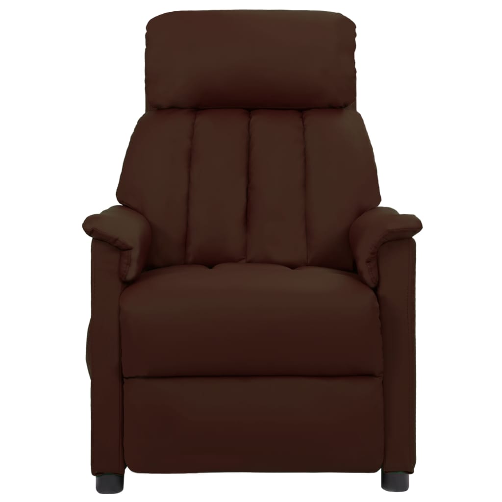vidaXL Relaxsessel Braun Kunstleder