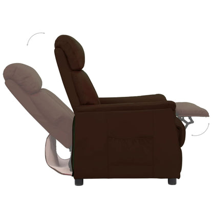 vidaXL Relaxsessel Braun Kunstleder