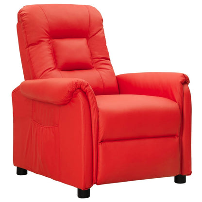 vidaXL Relaxsessel Rot Kunstleder