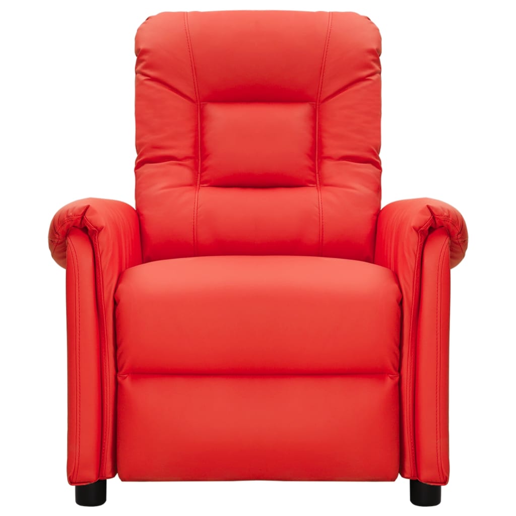 vidaXL Relaxsessel Rot Kunstleder