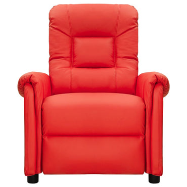 vidaXL Relaxsessel Rot Kunstleder