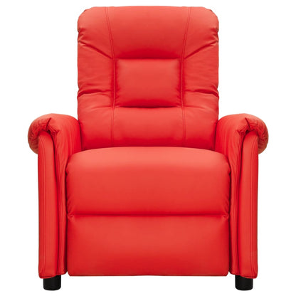 vidaXL Relaxsessel Rot Kunstleder