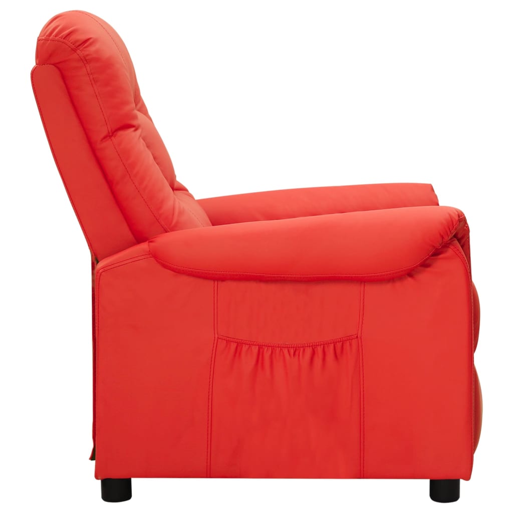 vidaXL Relaxsessel Rot Kunstleder