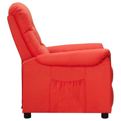 vidaXL Relaxsessel Rot Kunstleder