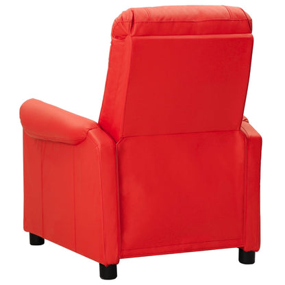 vidaXL Relaxsessel Rot Kunstleder