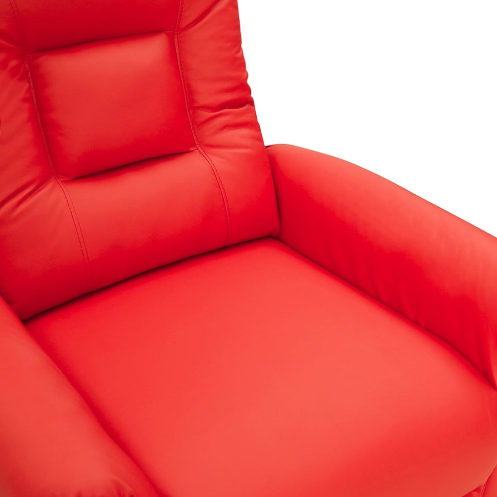 vidaXL Relaxsessel Rot Kunstleder