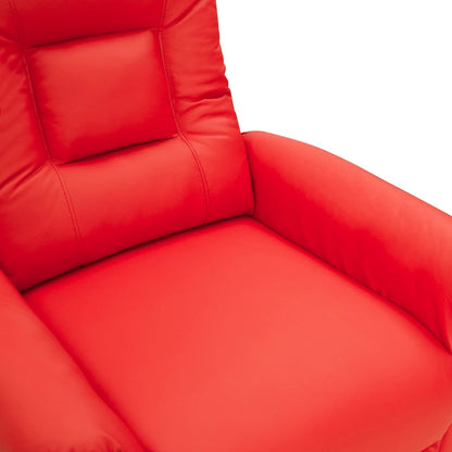 vidaXL Relaxsessel Rot Kunstleder