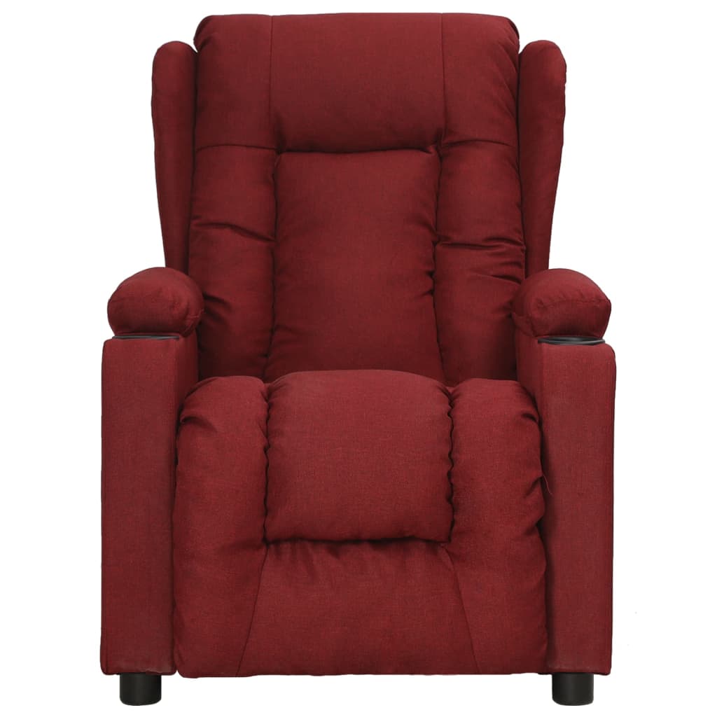 vidaXL Relaxsessel Weinrot Stoff