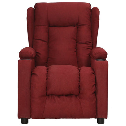 vidaXL Relaxsessel Weinrot Stoff