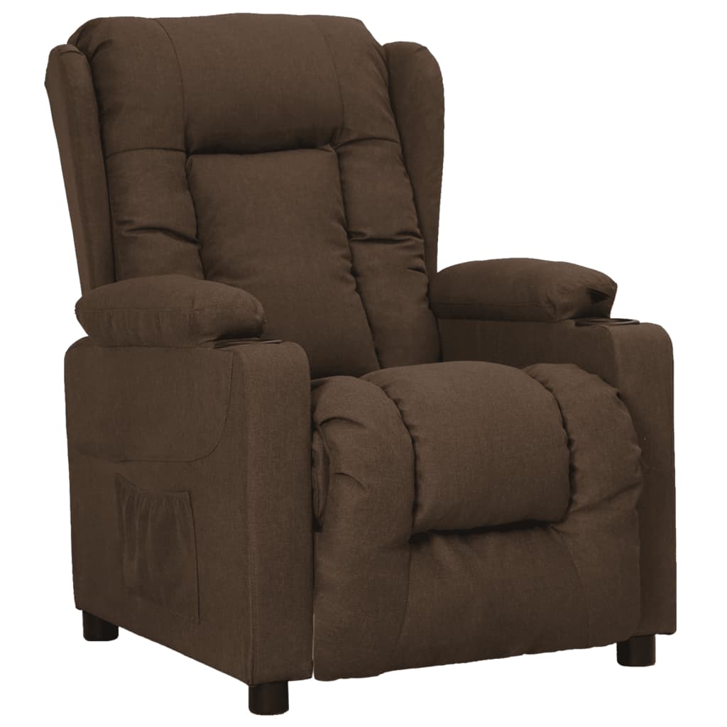 vidaXL Relaxsessel Braun Stoff