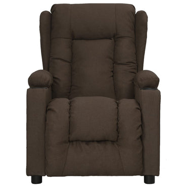 vidaXL Relaxsessel Dunkelbraun Stoff